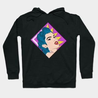 Diseño original de dama de los años 50s estilo arte pop Hoodie